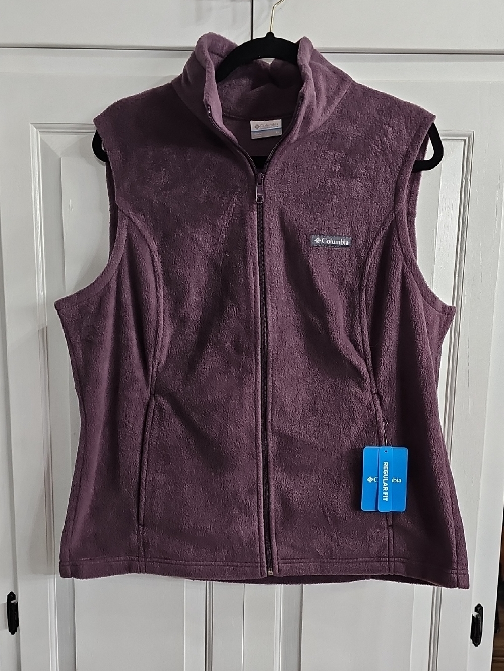Columbia Women's Plum Purple Plush Fleece Vest